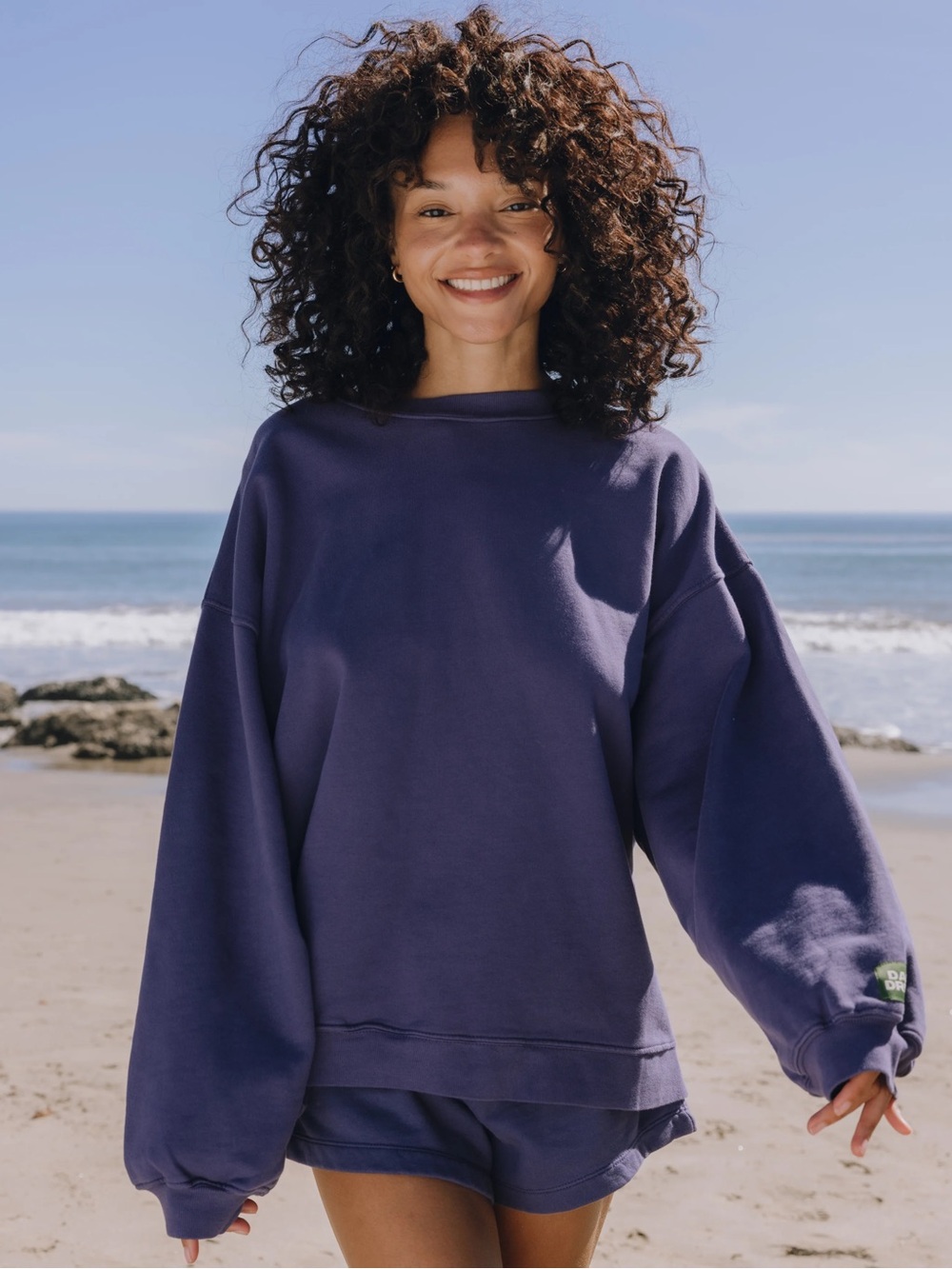 Daily Drills Oversized Crew Navy XS/S